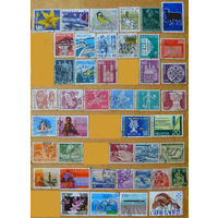 Набор марок ШВЕЙЦАРИЯ \509\ архитектура почта фауна 43шт гаш.