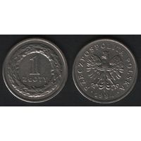 Польша y282 1 злотый 1994 год (mw) (f0