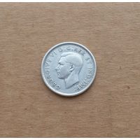 Канада, 25 центов 1942 г., серебро 0.800, Георг VI (1936-1952)