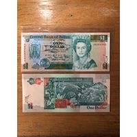 Белиз 1 доллар 1990 года. Тип Р 51. Состояние UNC!