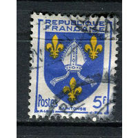 Франция - 1954 - Герб 5Fr - [Mi.1031] - 1 марка. Гашеная.  (Лот 60ES)-T5P17