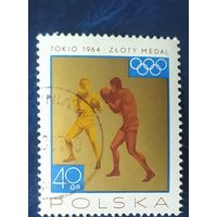 Польша 1965 Олимпийские игры в Токио бокс (наклейки) 1 из 8