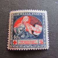 ЛАТВИЯ  Красного Креста 1919-1920 гг. марка деньги