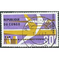Конго, Республика. 1966 год. Образование авиакомпании Air Afrique. Омнимбус, другие страны в других лотах. Mi:CG 106. Почтовое гашение.
