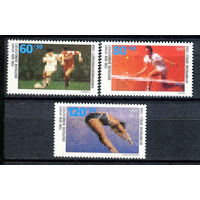 Германия (ФРГ) - 1988г. - Спорт - полная серия, MNH с отпечатком [Mi 1353-1355] - 3 марки