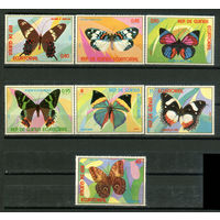 Экваториальная Гвинея - 1976г. - Бабочки - полная серия, MNH [Mi 1025-1031] - 7 марок
