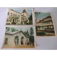 3 чистые открытки с видами курорта Моршин