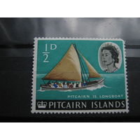Транспорт, корабли, флот, парусники Британские колонии Питкерн марка
