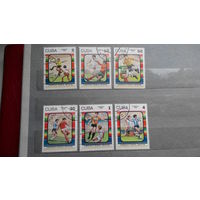 Футбол, спорт, марки, Куба, чемпионат мира 1986