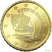 10 евроцентов 2008 Кипр UNC из ролла