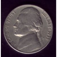 5 центов 1955 год D США