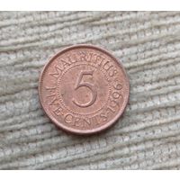 Werty71 Маврикий 5 центов 1996