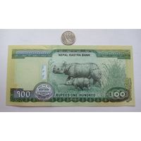 Werty71 НЕПАЛ 100 РУПИЙ 2019 UNC банкнота Носорог