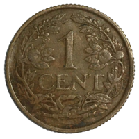 Нидерландские Антильские острова 1 цент, 1968