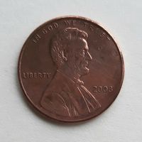 США. 1 цент 2008 г.