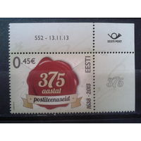 Эстония 1913 375 лет почтовой связи**