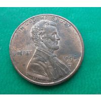 1 цент США 1995 г.в. D