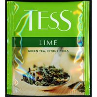 Чай Tess Lime (зеленый с цитрусовой цедрой) 1 пакетик