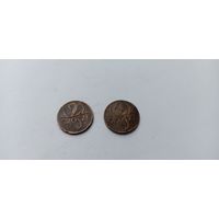 2 гроша 1923,1937( монета вогнута)