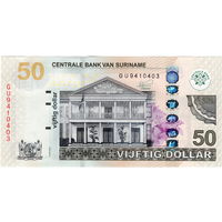 Суринам, 50 долларов, 2020 г., UNC