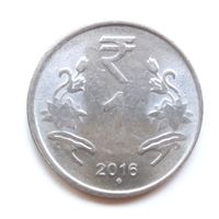 Индия. 1 рупия 2016 г.