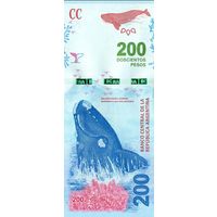 Аргентина 200 песо образца 2016 года UNC p364a(2) серия G