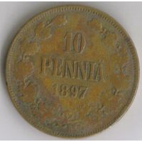 10 пенни 1897 год _состояние VF