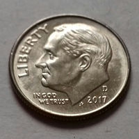 10 центов (дайм) США 2017 D, AU