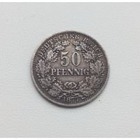 ГЕРМАНСКАЯ ИМПЕРИЯ  50 пфенниг 1877 г.(E)