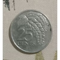 25 центов 2007 г.в. Тринидад и Тобаго