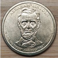 США 1 Доллар 2010. 16-й Президент - Авраам Линкольн (P)