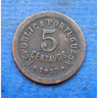 Португалия 5 центаво (сентаво) 1927
