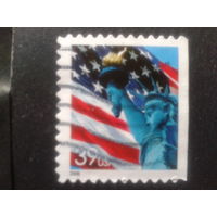 США 2006 стандарт, флаг, статуя Свободы