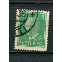Эстония - 1936 - Константин Пятс 5S - [Mi.115] - 1 марка. Гашеная.  (Лот 40CH)