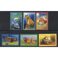 Фауна Румыния 2009 год серия из 6 марок