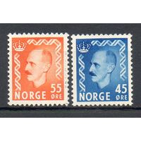 Король Норвегии Хокон VII Норвегия 1950 год 2 марки