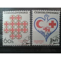 Чехословакия 1969 50 лет Красному Кресту Полная серия с клеем без наклеек