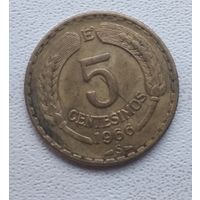 Чили 5 сентесимо, 1966 6-6-24