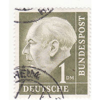 Профессор д-р Теодор Хойс (1884-1963), 1-й президент Германии 1954 год