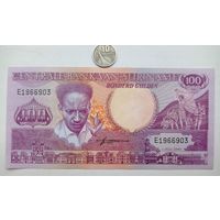 Werty71 Суринам 100 гульденов 1986 UNC банкнота
