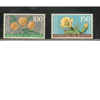 Сенегал-1967 (Мих.358-359) * (след от накл.)  ,Флора, Цветы  (полная серия)
