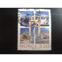 Норвегия 1990 вензель короля Хоакона 7