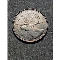 Канада 25 центов 2002 года . Юбилейная .