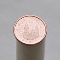 Испания 1 евроцент 2011 (2-ый тип)