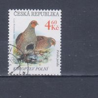 [1556] Чехия 1998. Фауна.Птицы.Куропатки. Гашеная марка.