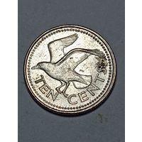 Барбадос 10 центов 1996 года