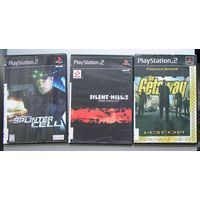 Игры ( 3 шт. ) для  Sony PlayStation 2  б/у набор 21