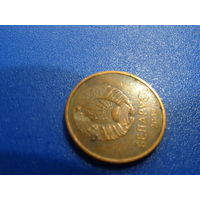 Монетный брак , 2 копейки 2009 г., наплыв на аверсе, на гербе