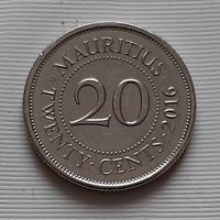 20 центов 2016 г. Маврикий