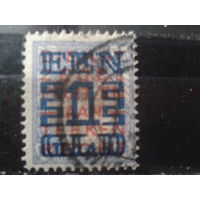 Нидерланды 1923 Надпечатка 1 гульден на 17 1/2с  К 12 1/2  Михель-19,0 евро гаш